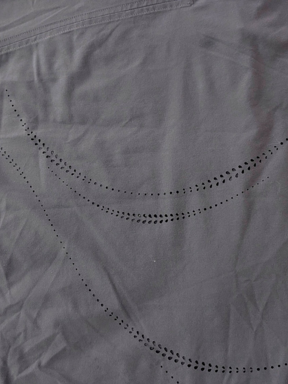 Athleta Zephyr Refined Tank Cami Top  Sz M Dusk Violet Purple Laser Cut - Picture 5 of 7